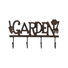 "GARDEN" 4 Hook Hanger