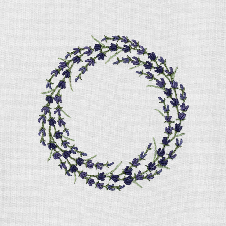 Lavender Wreath Knot Towel