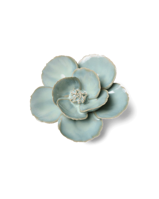 Milk Teal Poppy, ceramic