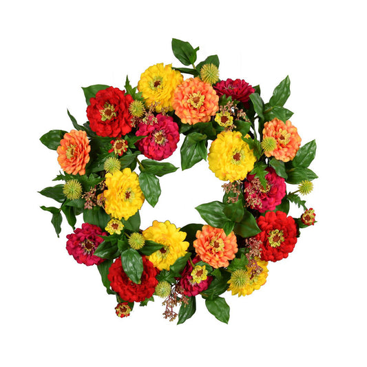 Zinnia Wreath