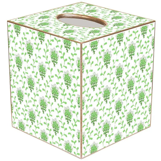 Green Provencial Tissue Box