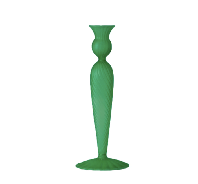 Colorful Glass Candlestick Holder