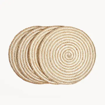 Woven Natural Spiral Placemat