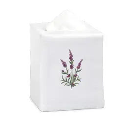 Lavender Tissue Box Cover, linen