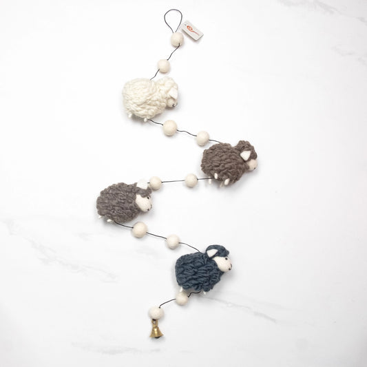 Felt Sheep Garland
