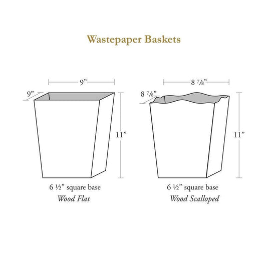 Blue Provencial Wastepaper Baskets