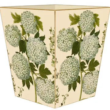 Pale Hydrangea Waste Basket