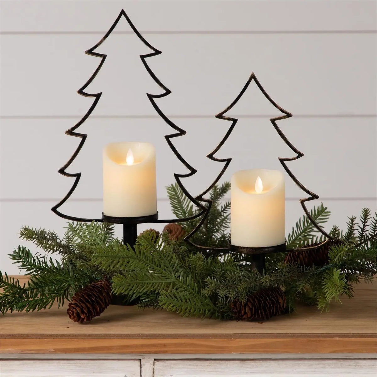Tree Silhouette Candle Holder