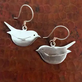 Sterling Silver Bird Earrings
