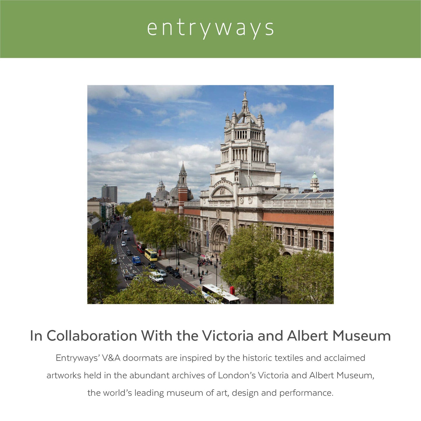 Victoria and Albert Museum Curiouser and Curiouser Doormat