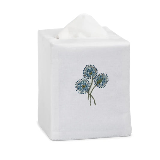 Agapanthus Tissue Box Cover, Linen