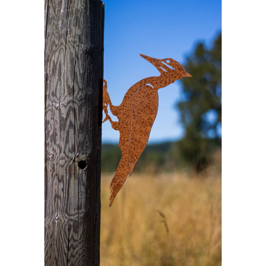 Pileated Woodpecker Fence Art