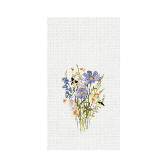 Honeybee and Floral Towel