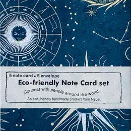 Blue Celestial Note Card