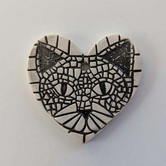 Cat Pottery Ornament