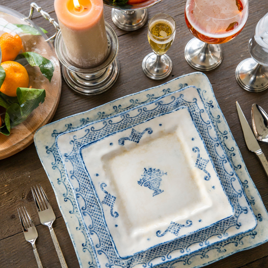 Burano Large Square Platter/Charger