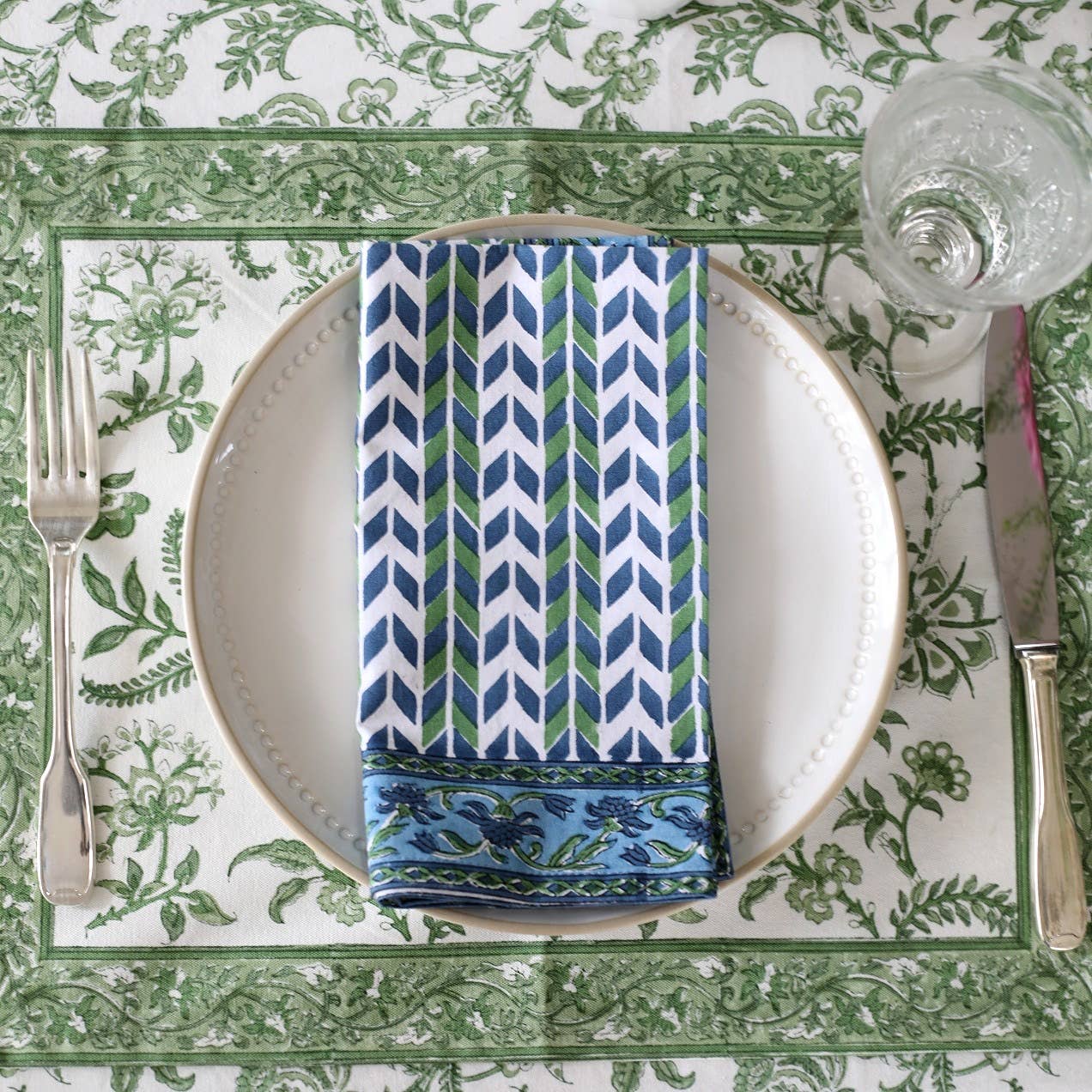 Placemat Lilibet Green, Set of 4