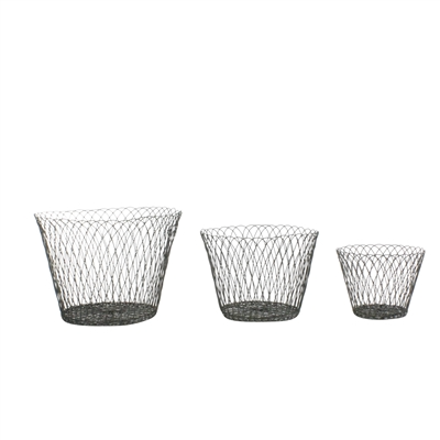 Tulle Wire Basket - Lrg