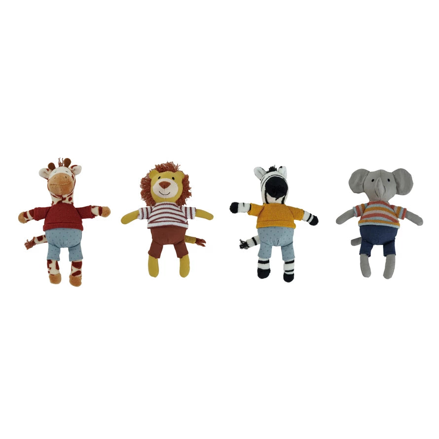 Lovies, Small Plush Toys, animal (Pig, rabbit, frog, sheep, dog, mouse, bear, dinosaur, monkey, donkey)
