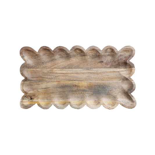 Mango Scalloped Tray