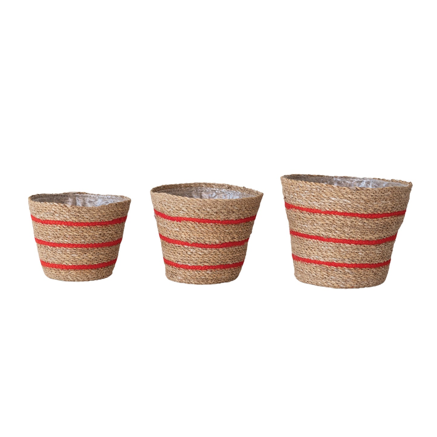 Jute Baskets with plastic lining