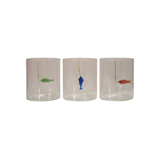Fish on a Hook Glasses,12 oz.