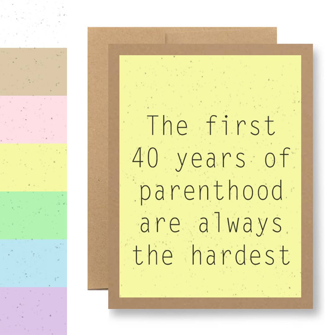 The first 40 years...
