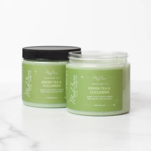 Green Tea and Cucumber Sugar Scrub