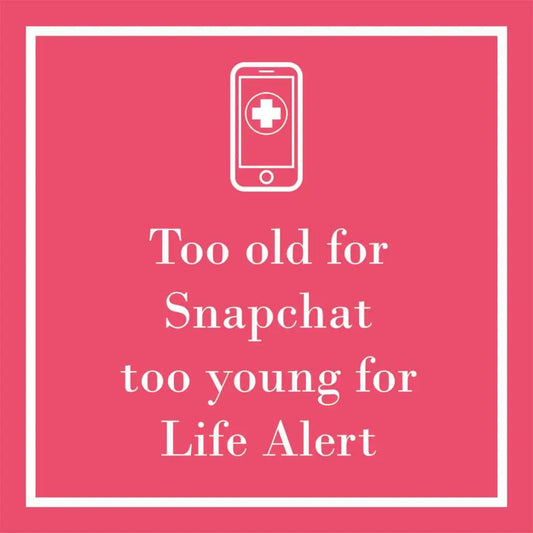 Too Old for Snapchat Cocktail Napkins