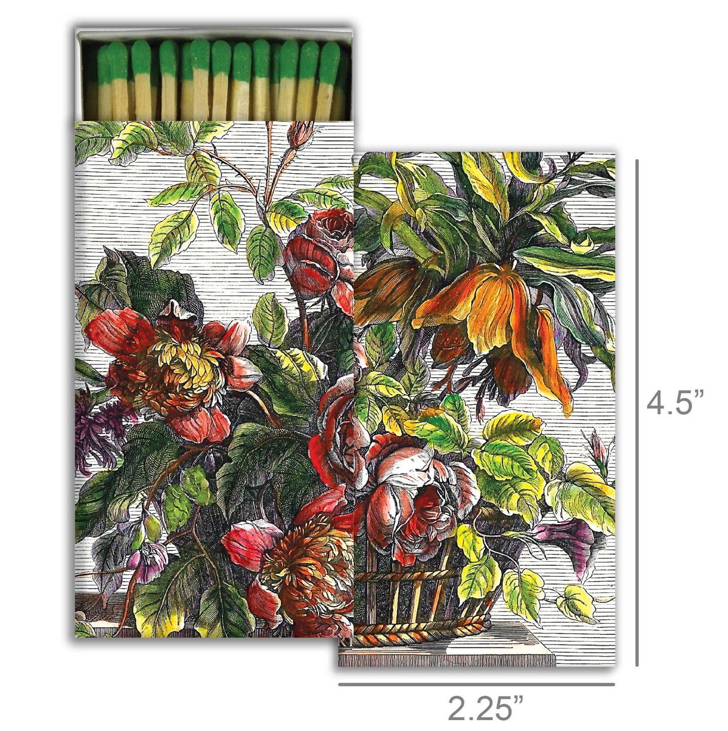 Matches - Basket of Flowers