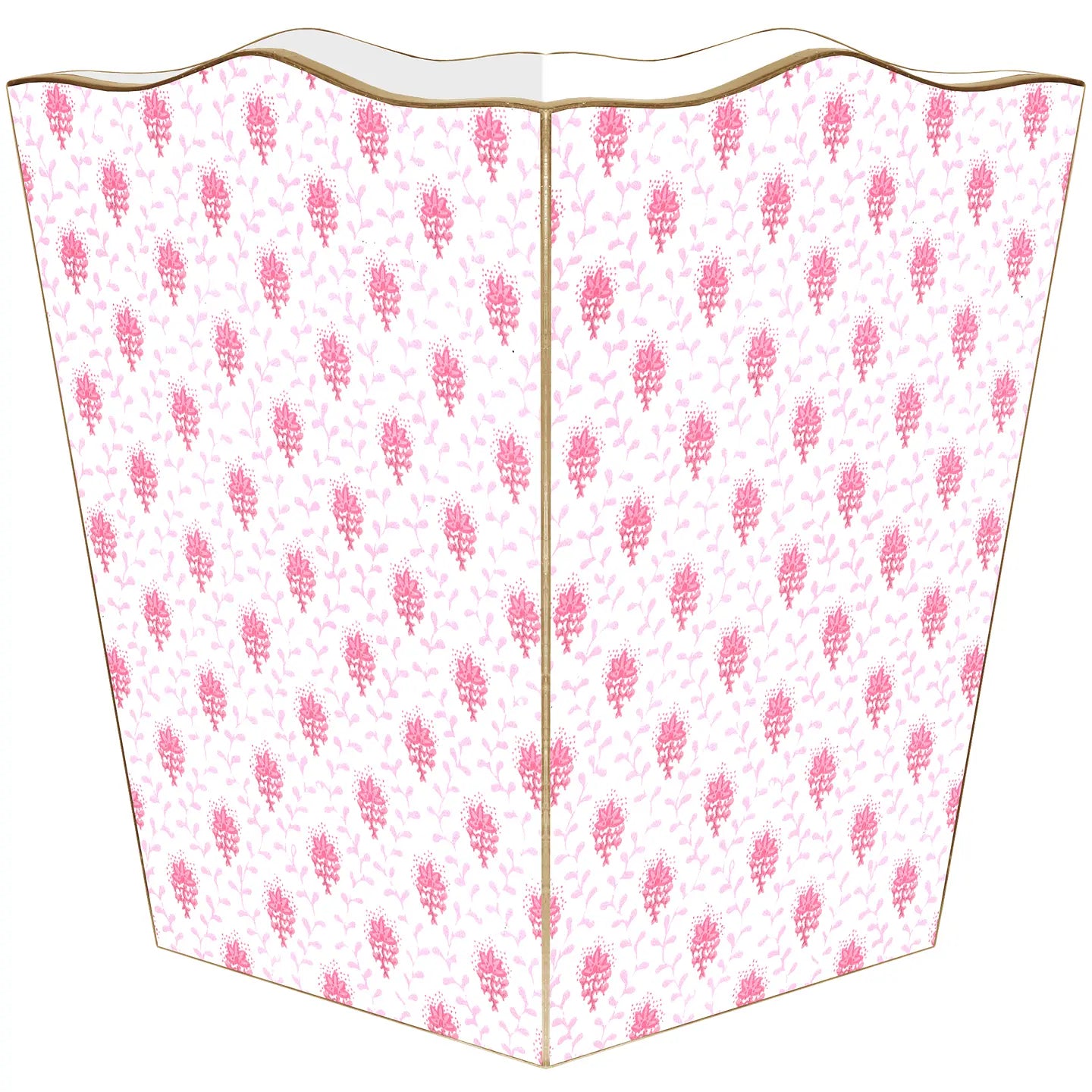 Pink Provencial Waste basket