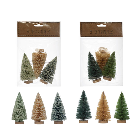 Set of 3 bottlebrush Trees