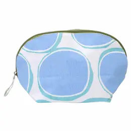 Roray Large Cosmetic Bag, pouch, blue circle