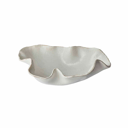 Textured White Bowl, free form