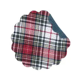 Round Plaid Placemat