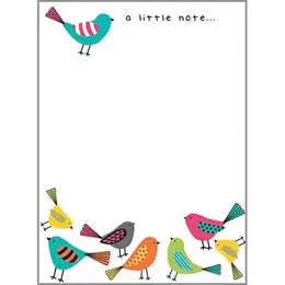 A Little Note with Birds, pad, notepad