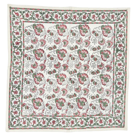 Cabana Pink Green and White Napkins