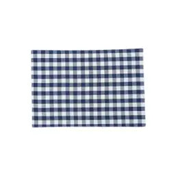 Ashford Indigo Placemat. Set of 6. Plaid