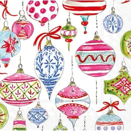 Christmas Cocktail Napkins, ornament