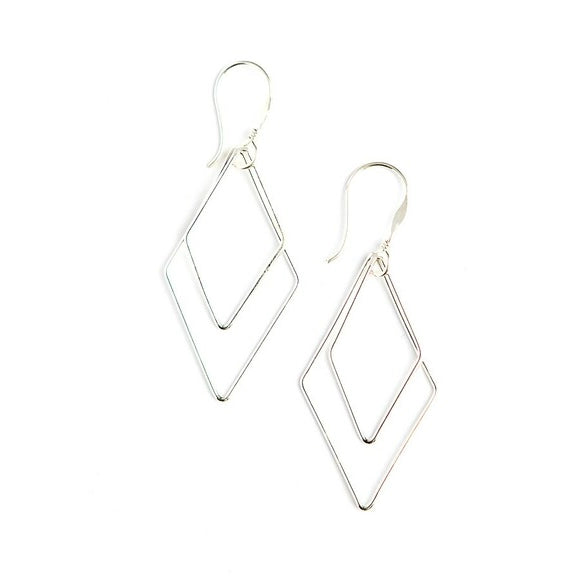 Rhombus Dangle Earrings