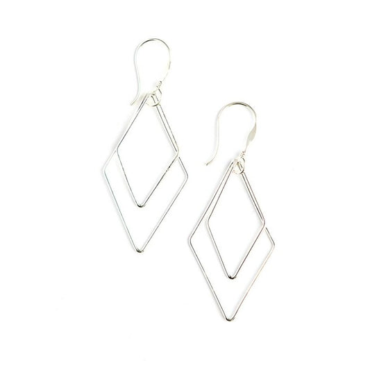 Rhombus Dangle Earrings