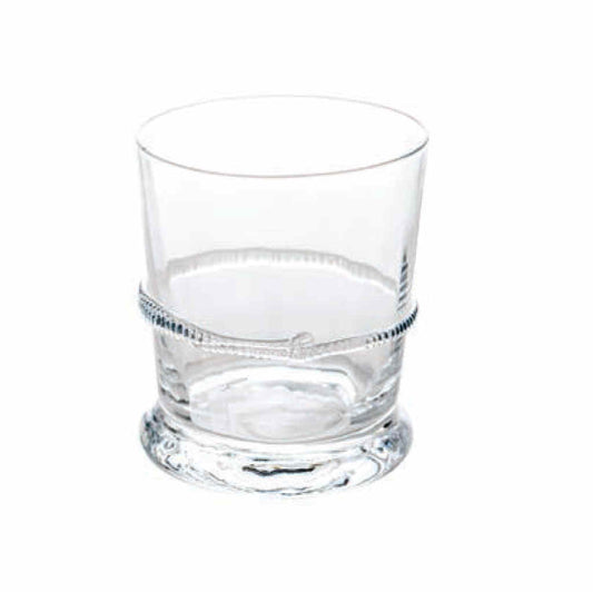 Old-Fashioned Glass w/ Applied Rope, glasses