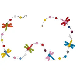 Dragon Fly Felt Garland, Dragonfly