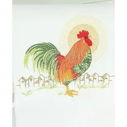 Colorful Rooster Towel