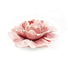 Rose, ceramic flower, Chive, Light Pink,Yellow