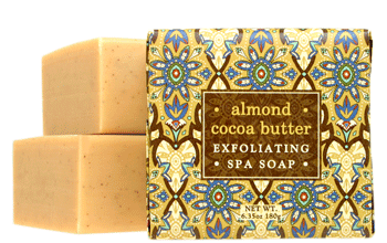 Wrapped Soap with shea butter and cocoa butter, square, 6.35 oz