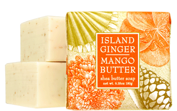 Wrapped Soap with shea butter and cocoa butter, square, 6.35 oz