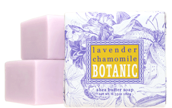 Wrapped Soap with shea butter and cocoa butter, square, 6.35 oz