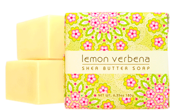 Wrapped Soap with shea butter and cocoa butter, square, 6.35 oz