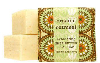 Wrapped Soap with shea butter and cocoa butter, square, 6.35 oz